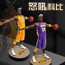 篮球NBA明星胜利 怒吼科比球星黑曼巴盒装人偶模型詹姆斯纪念摆件