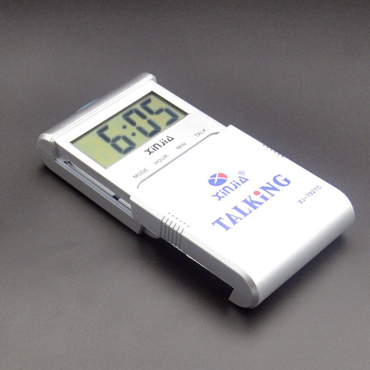 LED 음성 전자 신문 시간 시계 중국 시간 블라인드 타임 학생 온도 패션 데스크탑 알람 시계 우편