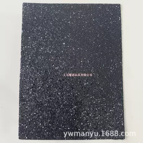 Black thick glitter 15*20
