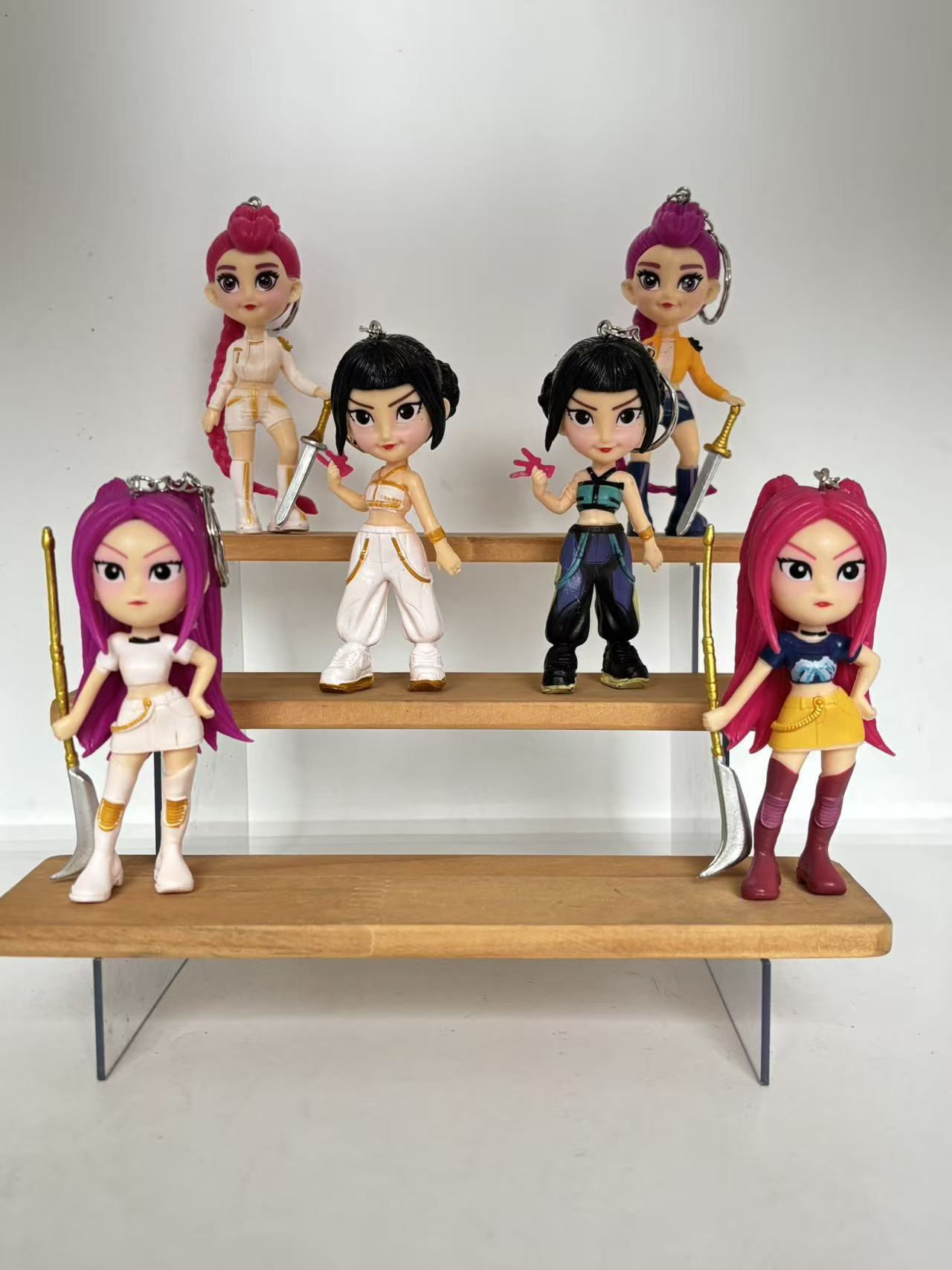 Caza de brujas transfronterizas 6 series de bolsas ciegas hechas a mano desmontaje Le muñeca modelo de muñeca decoración de escritorio llavero