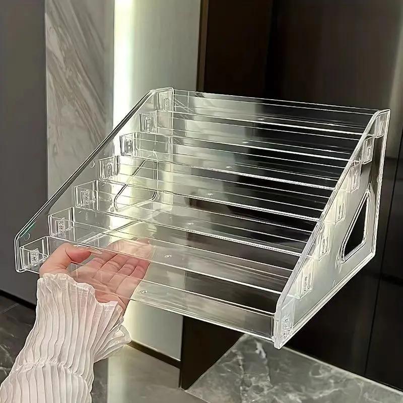眼影盘收纳盒气垫粉饼亚克力展示架桌面整理化妆品指甲油口红组装|undefined