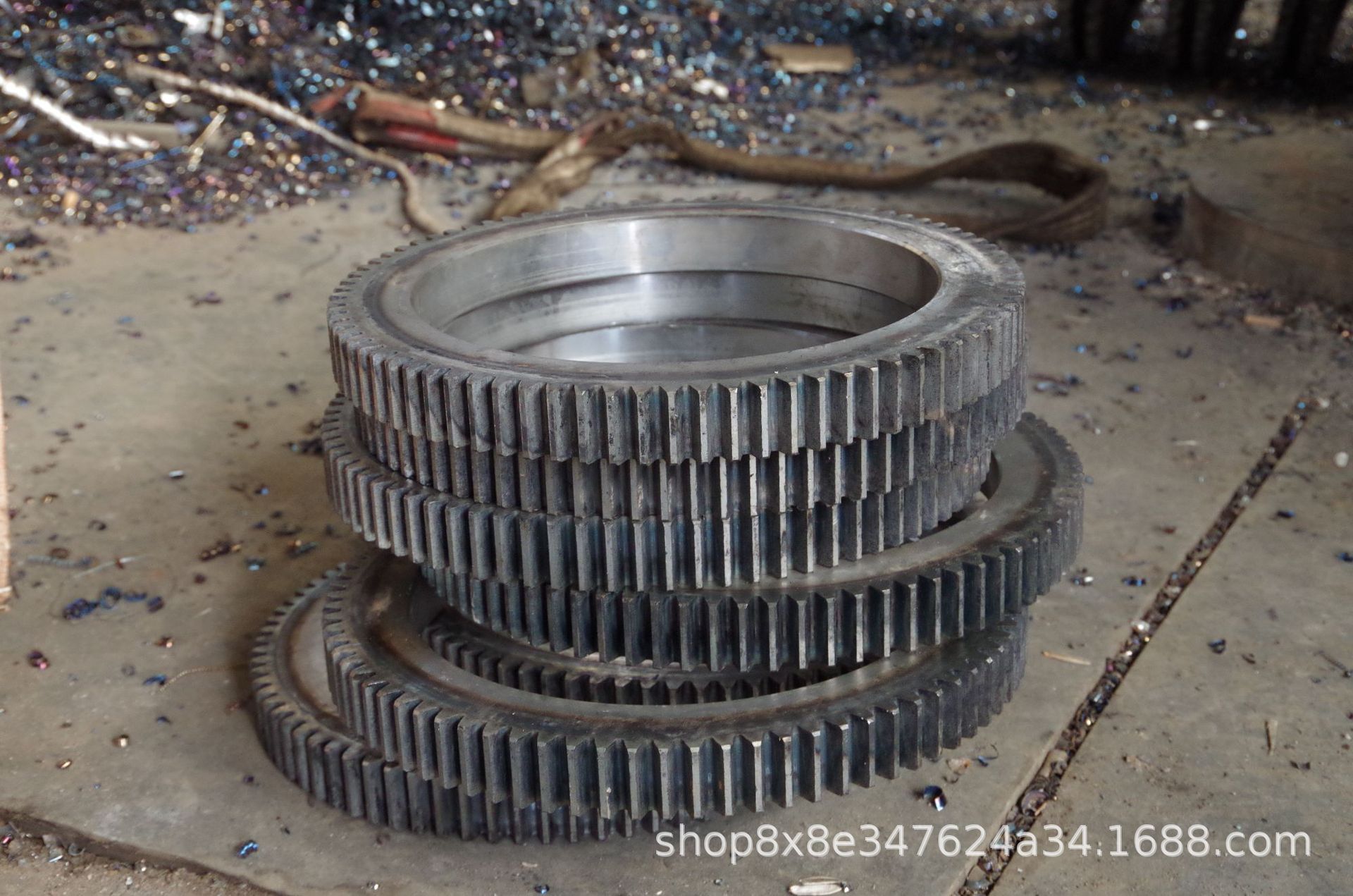 Customized large gear ring rotary kiln dryer, mining engineering machinery, large non-standard internal and external gear ring processing