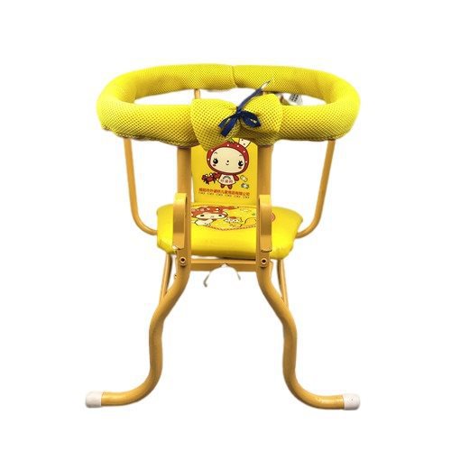 Children's Bicycle Seat Front/Rear, Foldable Safety Seat Cartoon Yellow, 6 months–4 years