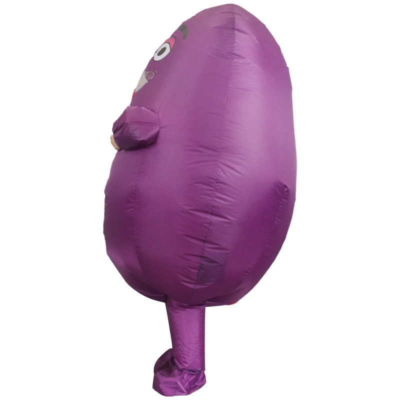 Transfronterizos Halloween adultos niños púrpura ropa inflable de patata Amazon fiesta divertida prop ropa inflable de fiesta