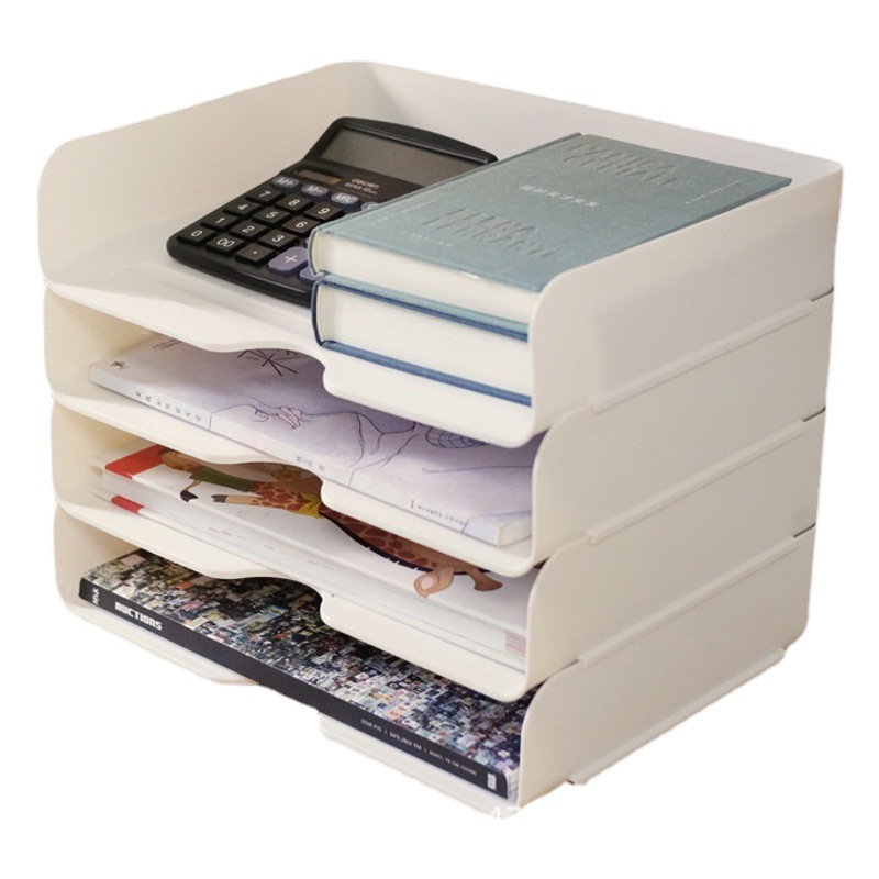 Escritorio Oficina almacenamiento artefacto A4 caja de almacenamiento de papel cajón Oficina estudiante gabinete de almacenamiento de archivos rack de almacenamiento