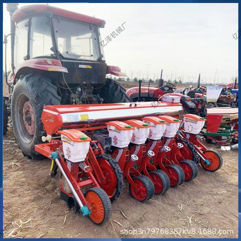 玉米大豆带状套种播种机  苞米 黄豆套种精播机   拖拉机带播种机
