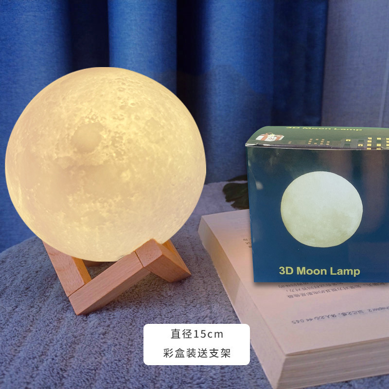 Lámpara de luna pintada a mano para niños, paquete de material pintado a mano de bricolaje, jardín de infantes, actividades para padres e hijos, juguetes de luz nocturna planetaria