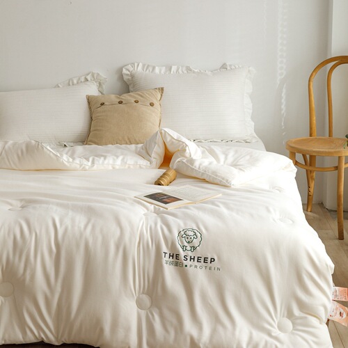 Winter cashmere protein soybean fiber thickened spring and autumn double-boost protein warm double warmth double-layer duvet core