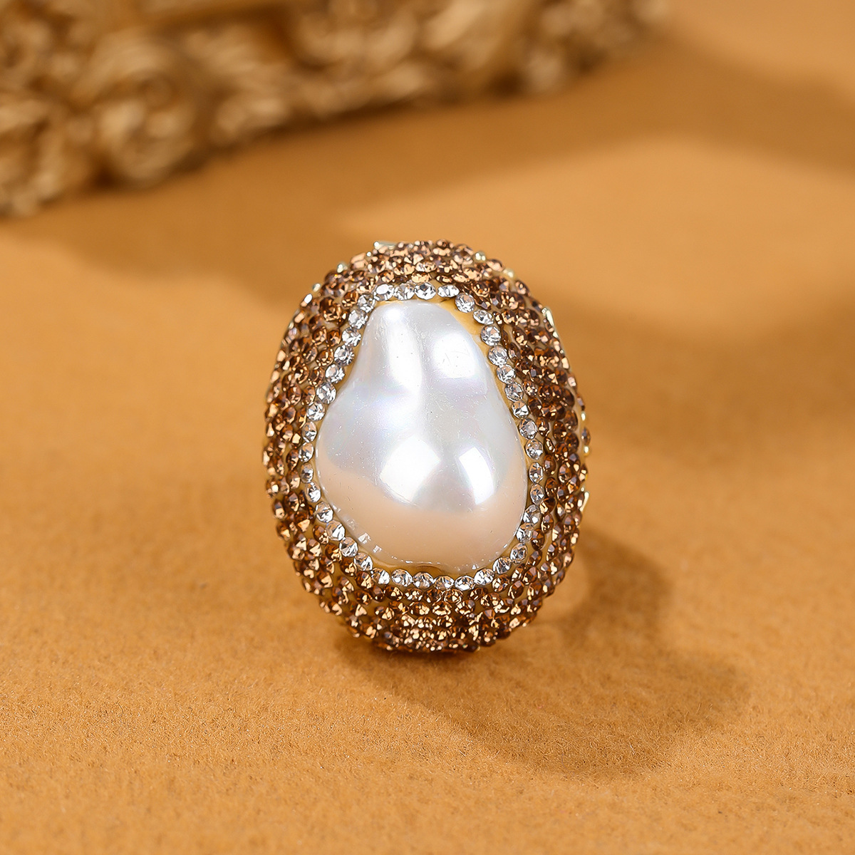 20g Weight Rhinestones, Pearl, Shell Inlay Material Open Rings Classification Adjustable Ring Size 1 Piece Quantity Daily Occasion Copper Material Geometric Pattern All Seasons Season Women's Gender Inlay Design IG Style Style IG Style Geometric Copper Rhinestones Pearl Shell Open Rings In Bulk 10