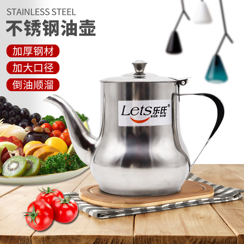Clorox Stainless steel Oil pot household Lecythus Oil tank Leak proof Soy sauce Vinegar pot Condiment bottles Use Oz