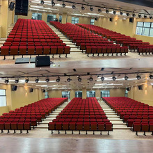 软包高密度海绵会议室联排椅子会议报告厅胶壳款联排公共座椅批发