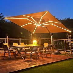 屋外パラソル、中庭パラソル、テラスバルコニー屋台、大型日傘、ヴィラガーデン屋外ローマンパラソル