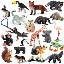 野生仿真动物模型狮子老虎大象鼠蛇狼马家禽猫鸡鸭鹅猪羊狗兔玩具