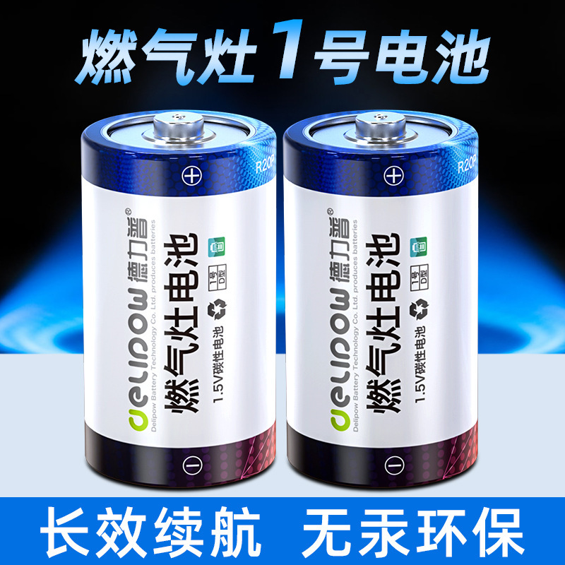 Delip No.1 Battery Gas Stove Water Heater Radio Flashlight Dry Battery D Large Carbon Battery