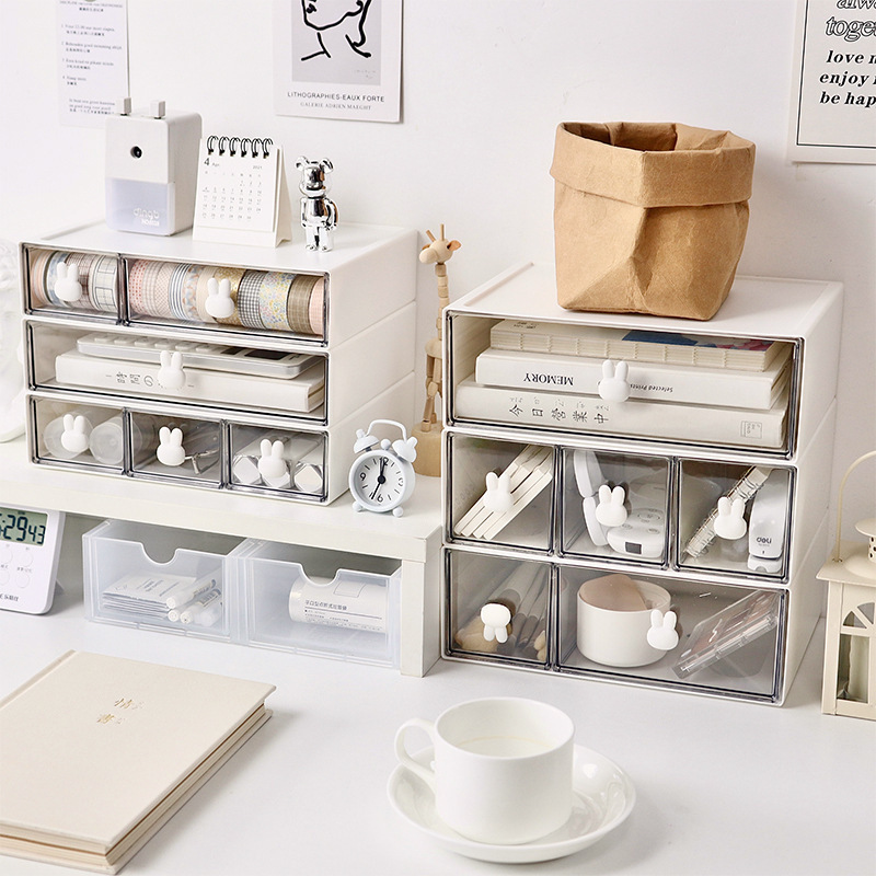 Stationery Storage Box Desktop Student Ins-Style Multi-Compartment Drawer-Type Pen Holder Cabinet Office Tape Hair Accessories Miscellaneous Storage Stationery Storage Box Desktop Student Ins-Style Multi-Compartment Drawer-Type Pen Holder Cabinet Office Tape Hair Accessories Miscellaneous Storage