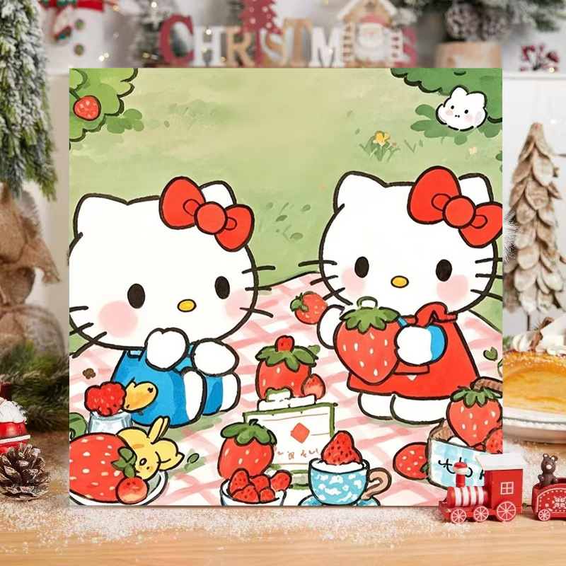 子猫デジタル油絵 diy 着色かわいい漫画動物手作り子供のシンプルな油絵装飾卸売|undefined