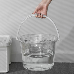 透明手提げバケツ洗濯バケツ寮貯水用入浴家庭用バケツプラスチックバケツ厚さ蓋付きバケツ大