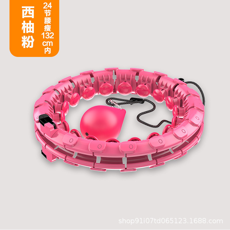 Dispositivo de fortalecimiento del vientre y conformación de la cintura del hula hoop desmontable inteligente de 24 secciones para niñas equipos deportivos de reducción de grasa y contracción del vientre