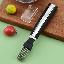 不锈钢六片切葱丝刀 切葱器切丝器大葱刀葱苗刀厨房小工具