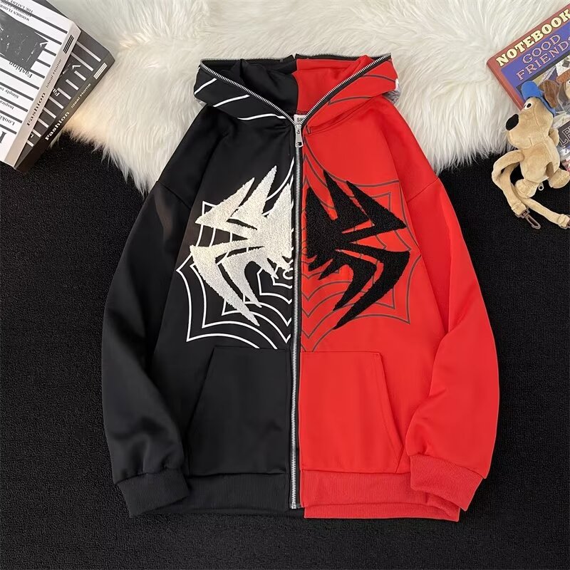 Embroidered print jacket