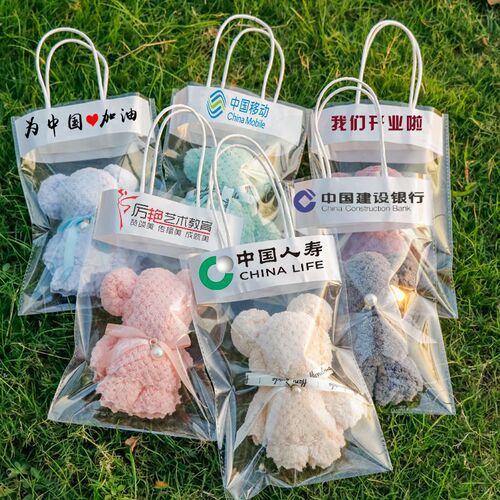 Wholesale wedding cute bear towel souvenir opening return gift shape big bear birthday children's day gift towel