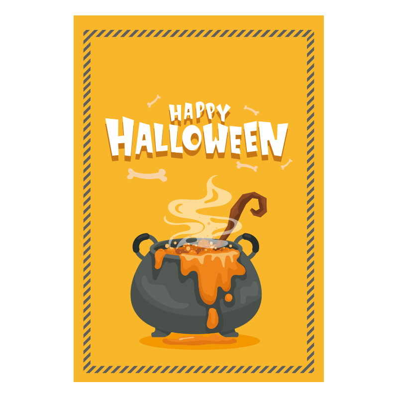 2021 transfronterizo nuevas decoraciones de Halloween Bandera de jardín impresión a doble cara escena de fiesta atmósfera diseño personalización