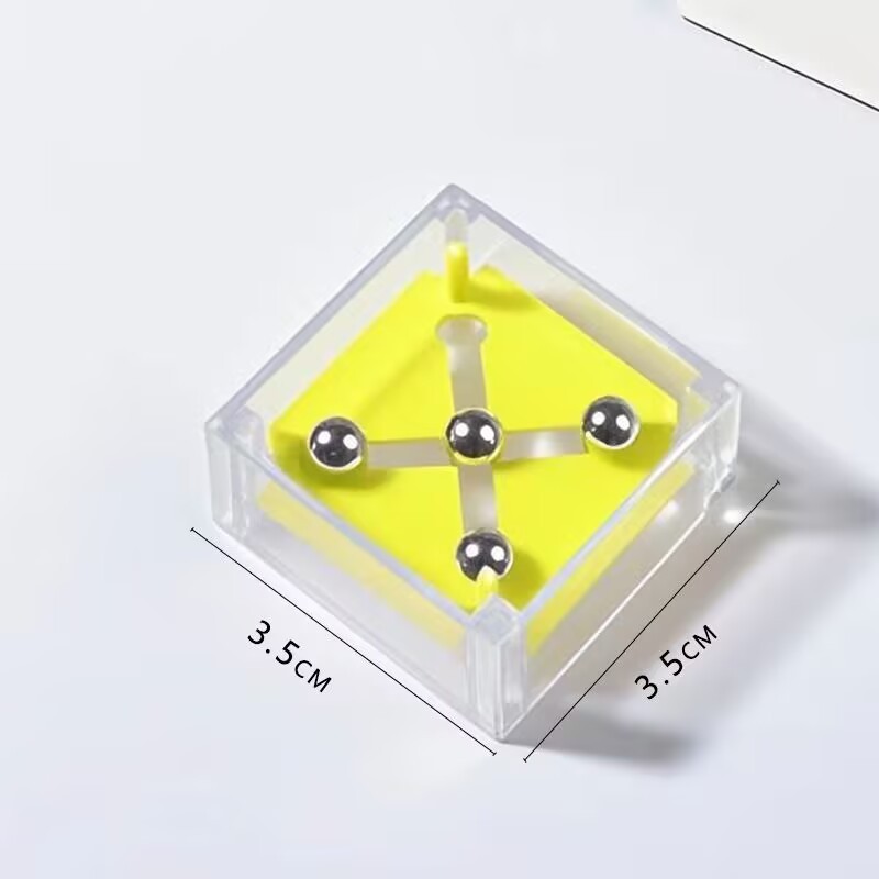 Descomprimir rompecabezas transfronterizos venta caliente mini caja cuadrada equilibrio ball-walking laberinto ball-rolling laberinto juegos de alivio de presión creativo de mano
