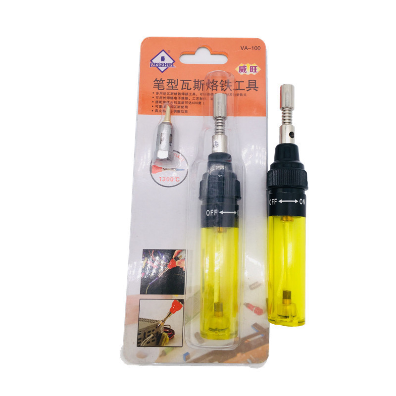 VA-100 de gas de soldadura de hierro portátil de calor cabrito de gas de soldadura de hierro eléctrico de soldadura de hierro pluma tipo de gas de pulverización pistola de soldadura