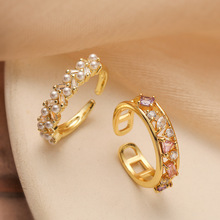 �Ĺ� ŷ��С������ͭ��18K���ʯ���鼸�ο��ڽ�ָŮʱ�о���ָ��