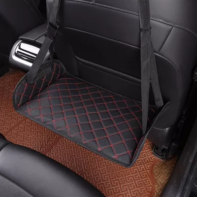 Car Long-Distance Travel Leg Rest Universal Foot Pad - leather-black-red-plastic-hollow-board-environmentally-friendly-and-durable