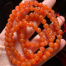 天然水红玛瑙多圈手串108佛珠精美饰品女士手链配饰工厂批发