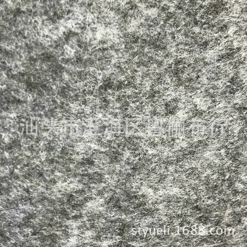 灰混色无纺布多色felt混纺毛毡1mm混色不织布diy手工材料