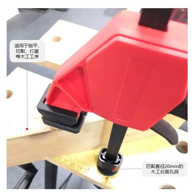 DURATEC Деревообрабатывающий быстрый зажим, приспособление для верстака, деревообрабатывающий настольный фиксированный приспособление, вертикальный настольный быстрый зажим