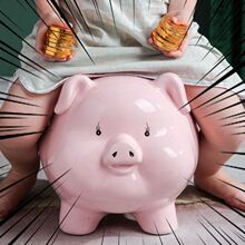 存钱罐摆件陶瓷只进不出成人可取纸币少女网红儿童打不开