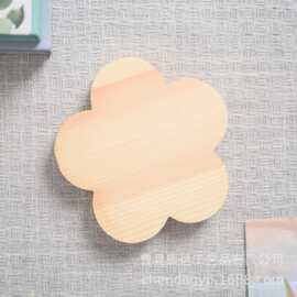 跨境松木木片黏土松木手办底座DIY手工涂鸦不规则木块装饰摆件
