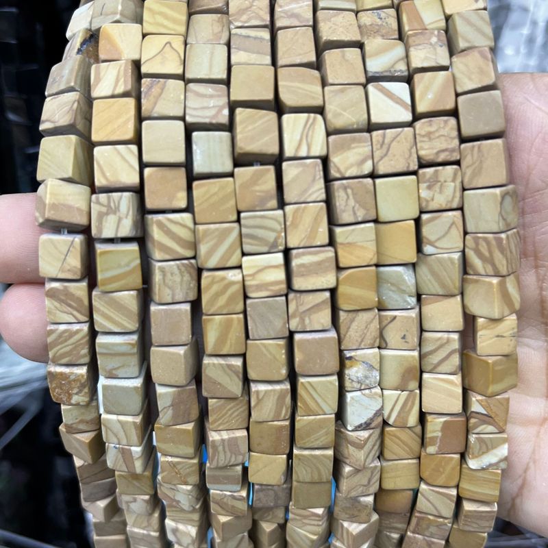 6mm天然石直角方块正方块水晶玛瑙虎眼石散珠diy手链项链配饰批发|undefined