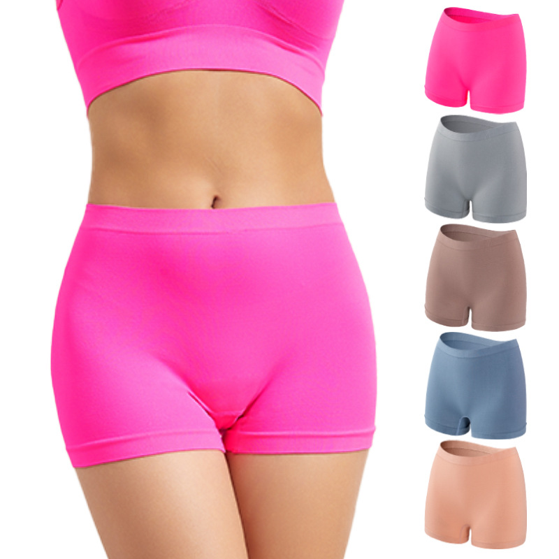 Women's Safety Shorts, Plus Size, Invisible Boxer Briefs, Thin Anti-Exposure, Can Be Worn Outside, Butt-Lifting, Mid-Waist, Four-Cornered Panties