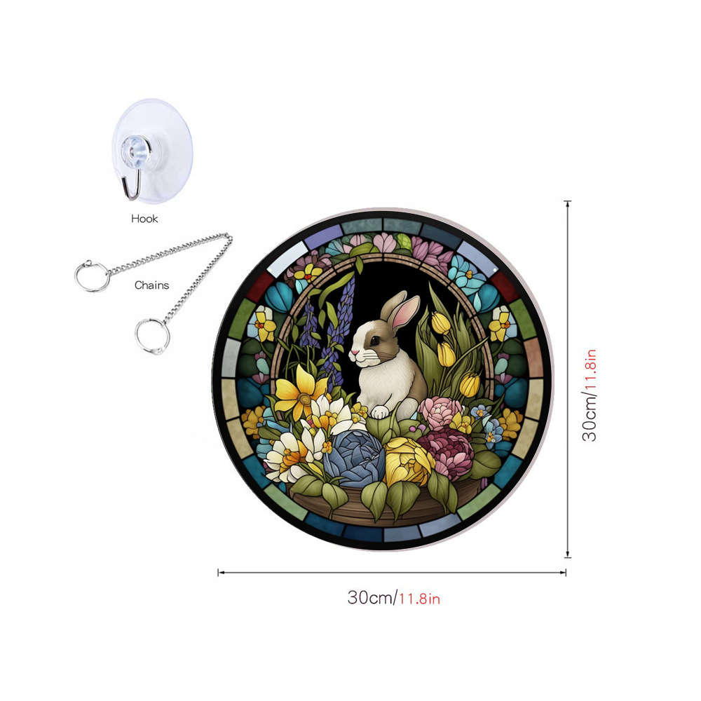 95g Weight pendant Home Textiles & Decor Type Acrylic Material Easter Festival Rabbit Pattern Casual, Elegant, Classical Style Easter Casual Elegant Classical Rabbit Arylic Party Supplies Decorations 32