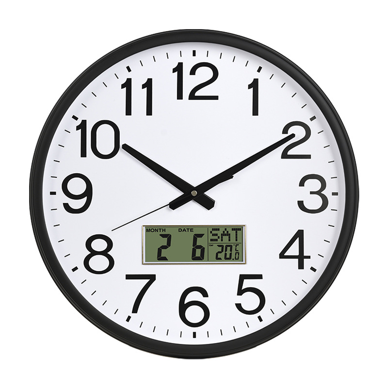 Fábrica personalizada al por mayor de gran tamaño mudo reloj creativo Reloj de pared simple sala de estar montado en la pared Reloj de pared sin perforar image 12