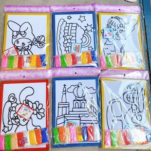 ��ͯѩ���஋�厧8ɫѩ���� diy�ֹ�������ճ������һ�YƷ�H����