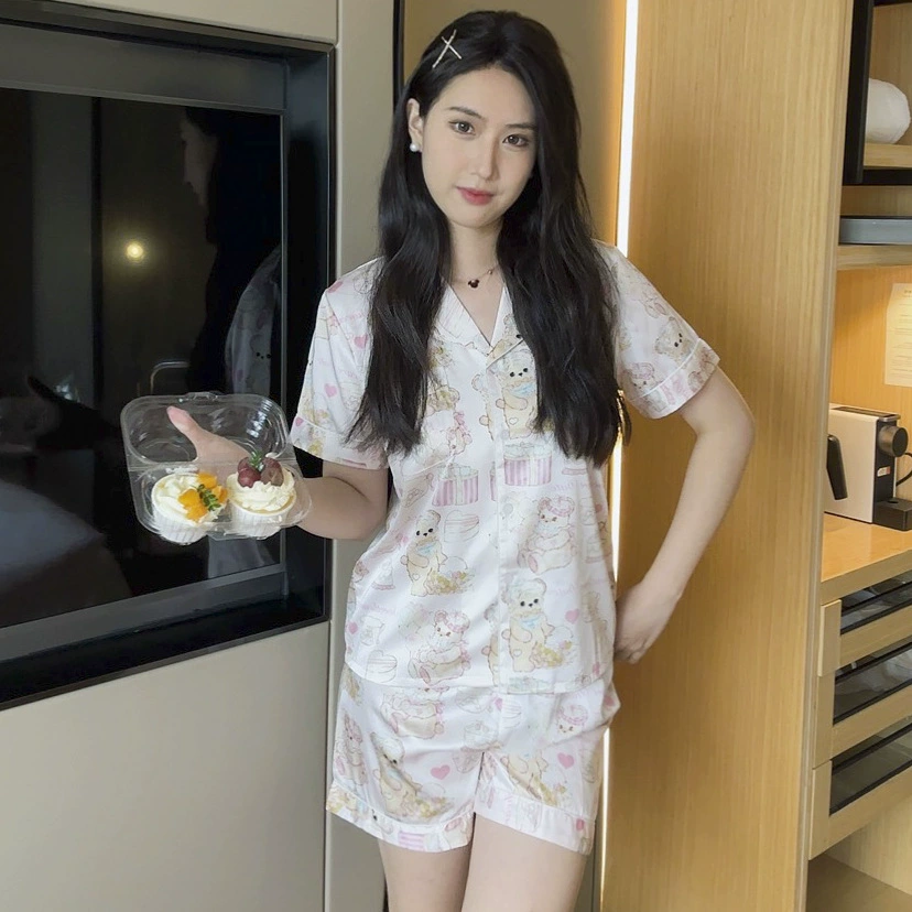 Новая милая мультяшная пижама с короткими рукавами