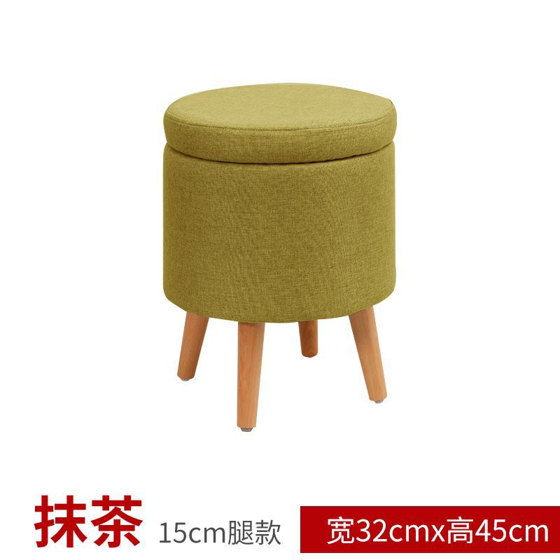 Taburete de tela bajo para el hogar taburete de sofá taburete redondo taburete de almacenamiento creativo simple taburete de almacenamiento taburete pequeño para adultos taburete de zapatos
