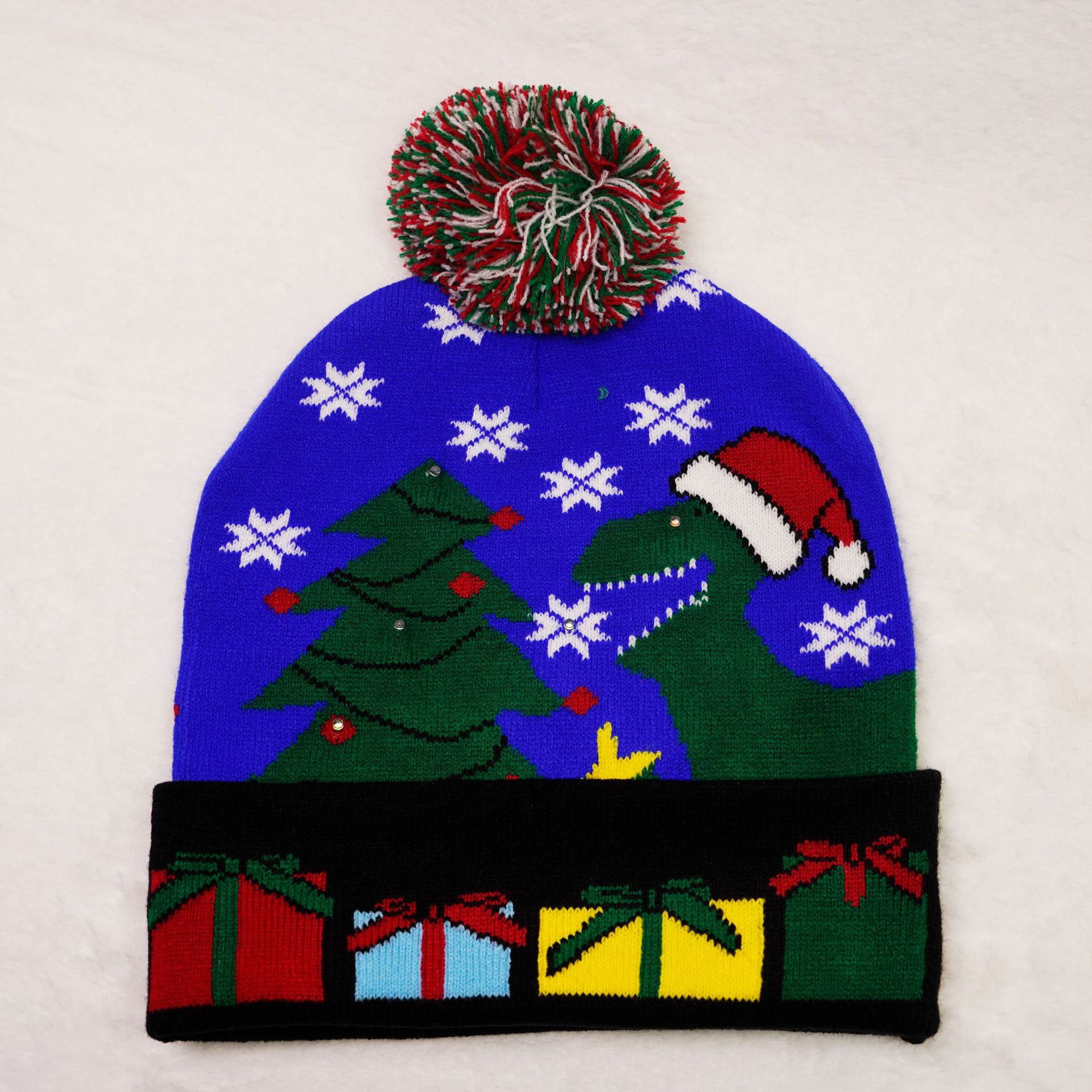 Unisex IG Style Santa Claus Snowman Elk Eaveless Wool Cap display picture 4