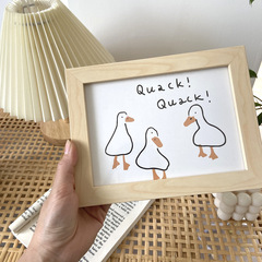 Ins Korean-style cartoon color-blocked minimalist wall art background hanging decoration, entryway wall art, photo wall chic frame