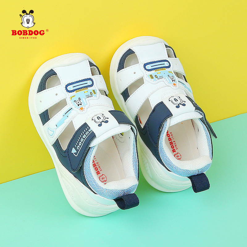 Babu Bean Baby Shoes 2024 Summer New Boys' Toe Sandals Small and Medium-Sized Children's Baby Toddler Shoes