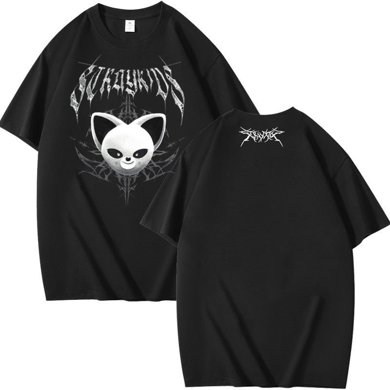 Stray Kids North American Dominate Tour Printed Summer Short-Sleeved T-Shirt Pure Cotton