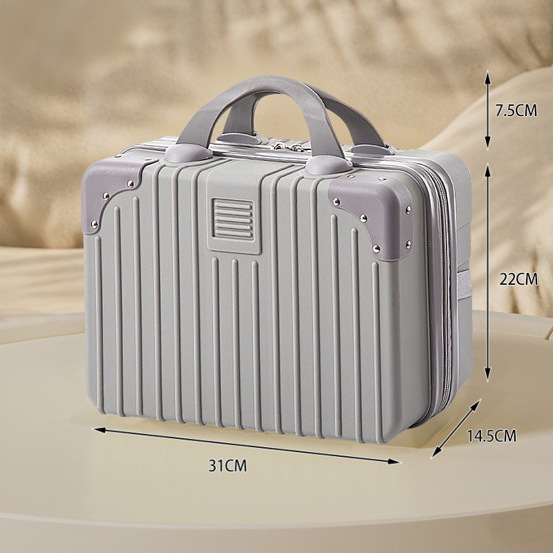 Silver gray / 14inch satchel cosmetic case