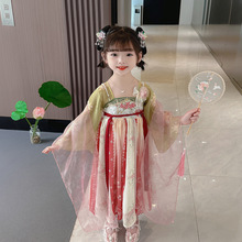 汉服女童秋季超仙古装2025新款儿童装女孩唐装裙子女款汉服连衣裙