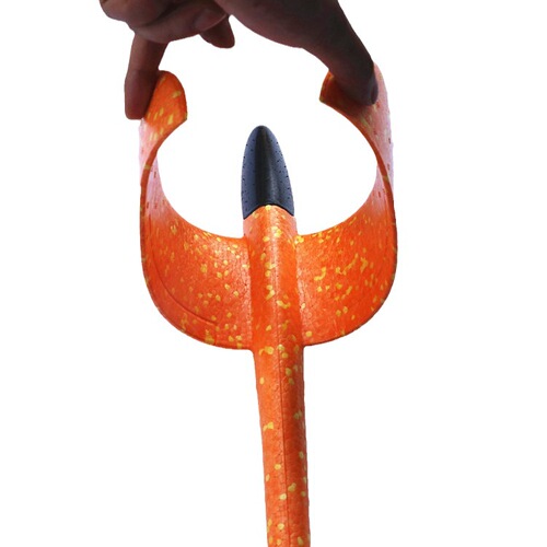 Large 49cm Glowing Foam Plane Wholesale Hand Throw Boomerang Plane Model Night Market Outdoor Stall Children's Toy