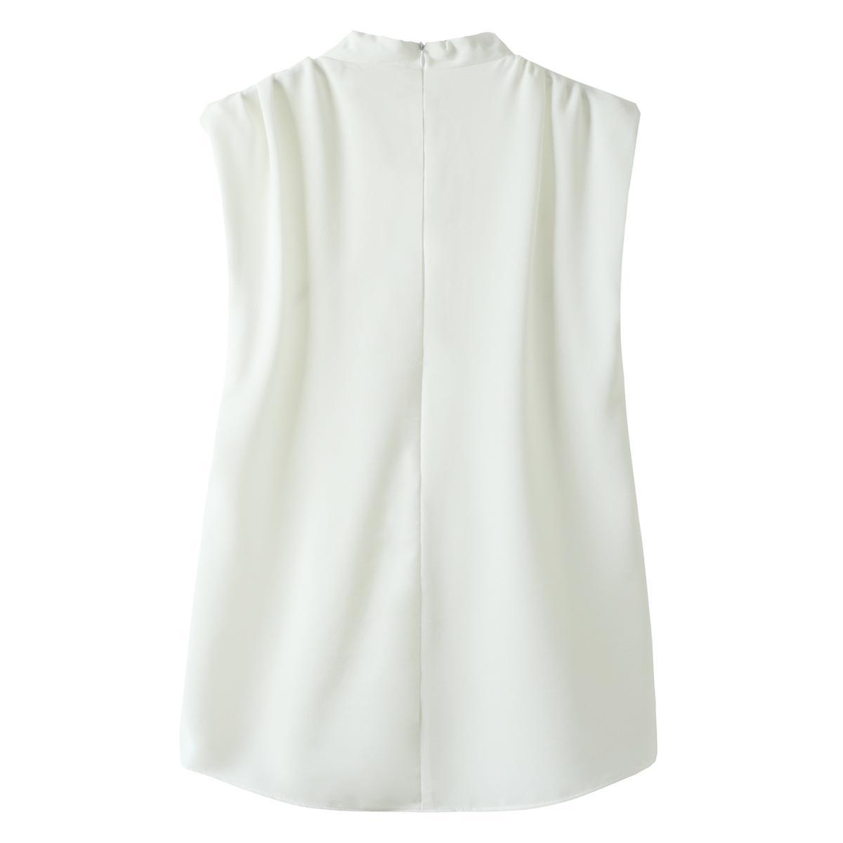 Sleeveless High Neck Shirt 10
